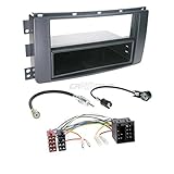 Original Carmedio Plug & Play Autoradioeinbauset für Alpine Blaupunkt Clarion Panasonic Pioneer JVC Kenwood Sony oder Zenec Autoradio