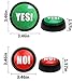 Joffreg Set of 4,The NO, YES, Sorry and Maybe Sound Buttons