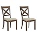 Signature Design by Ashley - Moriville Dining Room Chairs - Set of 2 - Nailhead Trim - Casual Style - Gray/Brown