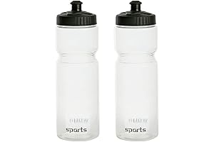 2PCS Sports Water Bottle with Leak Proof Valve - Squeeze Sports Bottle Unlocks Hydration
