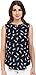 NYDJ Women's Sleeveless Pleat Back Blouse