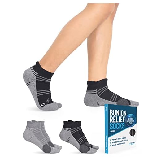 Doctor's Select Bunion Relief Socks 2 Pairs - Bunion Socks for Women and Men | Compression Bunion Corrector Socks for Women