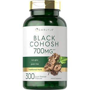 Carlyle Black Cohosh Capsules | 700mg | 300 Count | Non-GMO, and Gluten Free Formula | Black Cohosh Root Extract…