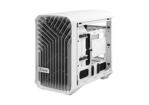 Gabinete para PC Fractal Design Torrent Nano White TG Clear Tint, tipo Mini Tower, compatible con motherboards mini-ITX, vidrio templado, flujo de aire alto miniatura 5