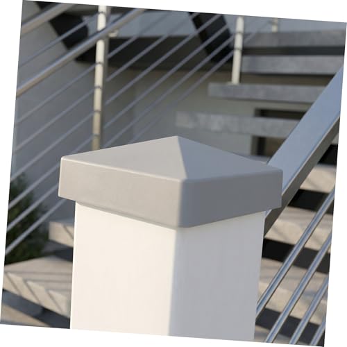 Capuchón de PVC para poste protector de columna impermeable PLAFOPE 8 uds 7