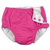 i Play by Green Sprouts Girls Reusable Absorbent Toddler Swim Diapers - Swimming Suit Bottom | No Ot