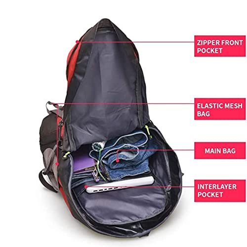 Mochila Impermeable 50L Ultraligera Para Senderismo miniatura 7