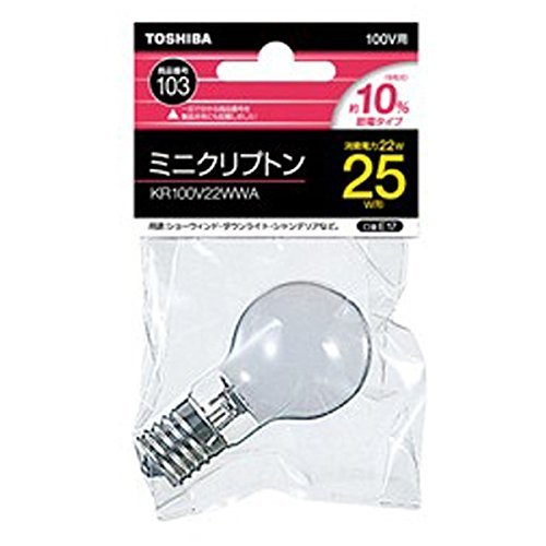 Amazon | 東芝 ミニクリプトン100V25W形ホワイトE17口金PSタイプ