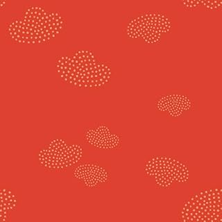 Art Gallery Fabrics Art Gallery Kushukuru Flame Amazulu Fabric, Red