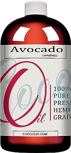 Dr Joe Lab Avocado Oil 16 Oz 100% Pure Natural Cold Pressed Unrefined Partially Filtered Avocado Oil - Therapeutic Grade A For Hair Skin Body Nail And Beard #TOP27