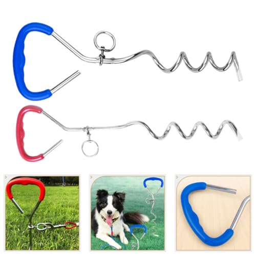 Toddmomy Estaca Resistente Para Cães 2 Peças Estacas Para Amarração De Cães Estaca Para Cães Para Qu