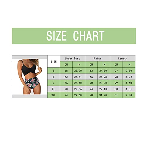 Maillot de bain 2 pièces tankini noir L : masquez les rondeurs avec style - 4