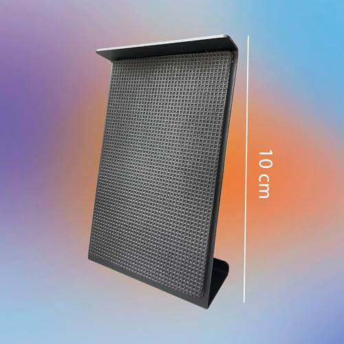 Soporte de altavoces monitores para escritorio y estudio musical de metal negro 2