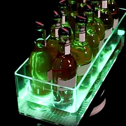 Seau à glace à champagne acrylique LED 50x20cm multicolore - 8