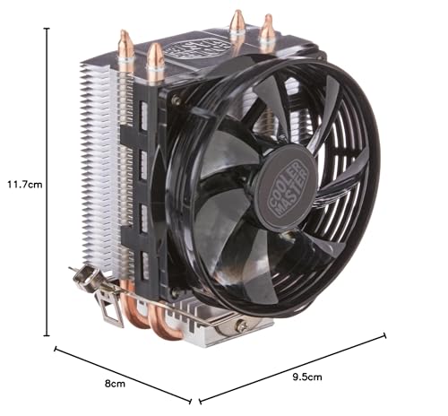 Air Cooler Para Processador Cooler Master Hyper T20 Com 2 HeatPipes e Ventoinha 95,5mm