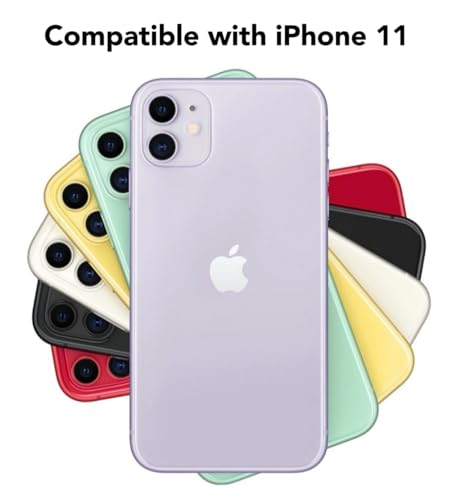 Jusnfu for iPhone 11 Case 6.1 Inch 2019, Aesthetic Rose Floral Print Phone Case for Women Girls Men, Slim Silicone Protective Phone Cover for iPhone 11, Black Flower by Jusnfu - Used condition - US$9.72