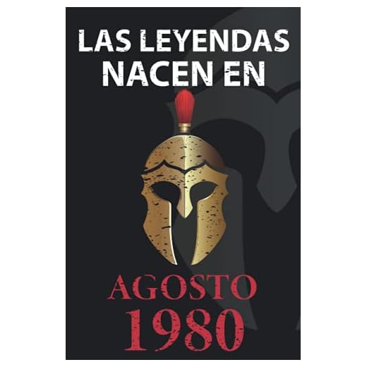 Las leyendas nacen en Agosto 1980: Regalo de cumpleaños perfecto para hombre y mujer de 41 años I Cita positiva , humor I Cuaderno , diario , libro de ... I Idea original para el 41 cumpleaños