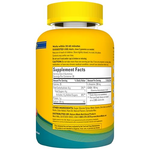 Nature Made Wellblends Stress Relief Gummies, 40 Strawberry Flavor Gummies - image 7