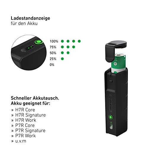 Ledlenser Flex5 Caricabatterie Powerbank Da Outdoor USB-C, Batteria Al Litio Estraibile Del Tipo 21700, Brevi Tempi Di Ricarica, Alloggiamento Robusto, Protezione IP65, Indicatore Di Carica E Capacità - 6
