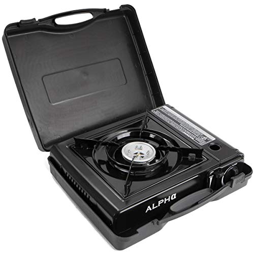 Butane Camping Stove Portable Stove Single Burner Butane Stove W/Electric Ignite