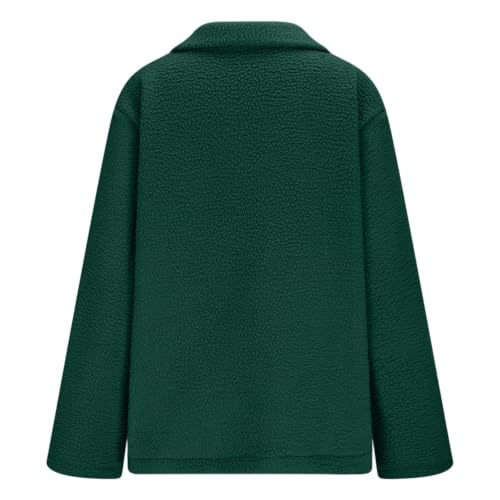 Womens Sherpa Jacket Oversized Lapel Sherpa Fleece Jacket Winter Coat - image 6
