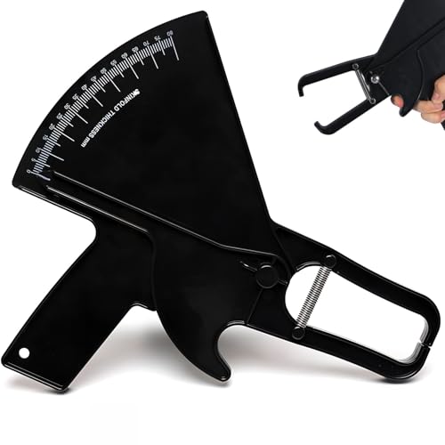 Body Fat Caliper for Accurately Measuring BMI Skin Fold Fitness and Weight Loss(Black)