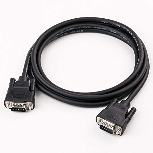 DTech DB9 RS232 - Cable serie hembra a hembra, cable de