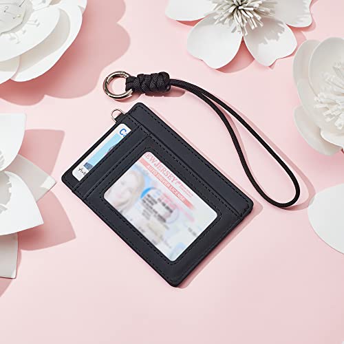 Slim Minimalist Front Pocket Wallet Leather Rfid Id Card Holder Men Women Credit Card Cases With Wrist Lanyard Strap #TOP2