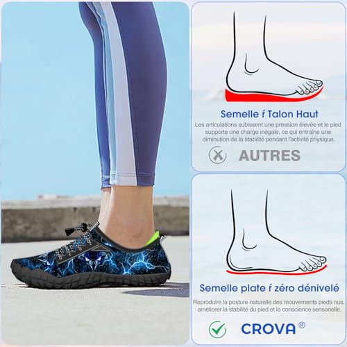 Image of Built-in Heel Grips Water Shoes for Kids Girls Boys Hiking Wide Barefoot Swim Beach Pool Big Kid