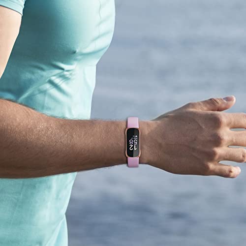 [4 Pack] Screen Protector Case Compatible With Fitbit Inspire 3, Qibox Flexible Soft Tpu Plated Protective Shell Anti-Scratch All-Around Bumper Case Accessories Compatible With Fitbit Inspire 3 Smartwatch #TOP7