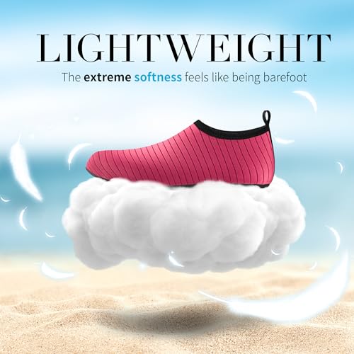 Image of Homitem Water Shoes for Women Men Aqua Socks Swim Beach Pool River Slip-On Barefoot Quick-Dry Vacation Cruise Essentials Accessories for Yoga Kayak Sports