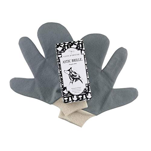Pair of Gloves Astic Brille Manufacturer 4016, Silver, 2 Unité (Lot de 1)