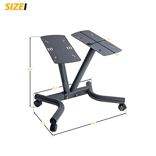 Merax Deluxe 71.5 Pounds Adjustable Dial Dumbbell with Weight Plate for Home Gym 2 PCS (2 x 71.5 LBS)