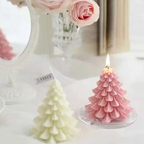 Molde De Vela De árvore De Natal, Forma Fofa, Molde De Silicone De Vela 3D Reutilizável Mais Suave P