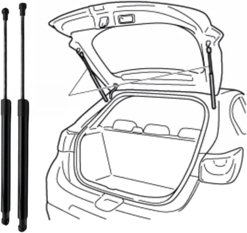 Solacehaven 2 piezas, varilla de soporte del maletero de la puerta trasera del coche para OPEL para ASTRA ESTATE H 2004-2009(OEM:13122695)-47.4cm Varilla de soporte del resorte de gas del amortiguador