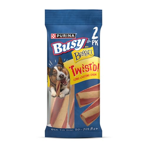 Purina Busy with Beggin’ Twist’d Adult Dog Chew Bone Treats - (Pack of 6) 2 ct. Pouches
