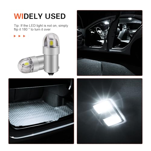 10 unidades LED BA9S 3030-SMD 12V para auto interior miniatura 7