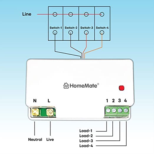 Image of HomeMate Smart Home Kit for 2 BHK (Lite), Smart Retrofit Switches to Automate 9 Lights, 1 Fan and IR Devices, No re-Wiring Required, Compatible with Alexa, Google Home & Siri Shortcuts