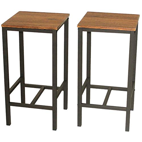 Mod. Ibiza Set 2 Hocker Stools Bar Braun Wohnzimmer küche Cover