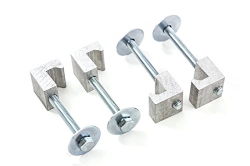 Red Hound Auto 2 Sets Tool Box Tie Downs Aluminum J Hook Crossover Toolbox Pickup Pair 4Pc Set New #TOP2