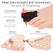 Sibba 4pcs Hammer Toe Straightener Corrector with Aluminum Plate Brace for Men Women, Toe Splint Strap Straighteners for Broken Curled Toes, Bunion Splints Support for Curled Bent Claw Crooked Toes