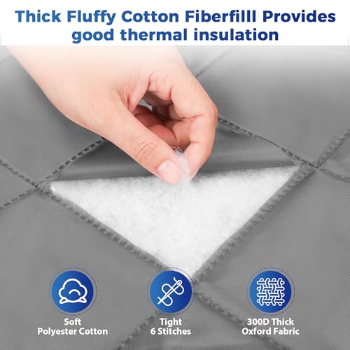 Cotton Thermal Door Screen Draft Stopper Cover Made of Oxford and Cotton Fill Fit 36x82inch Door Screen Door Itself Size 38x84inch Thermal Curtains for Winter, Thermal Insulated Door Curtain for Doors