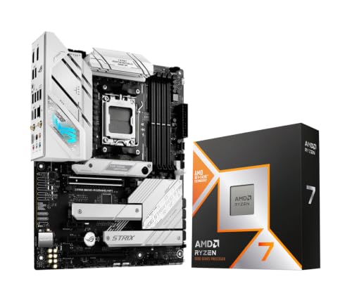 Image of MICRO CENTER AMD 9800X3D Processor with ASUS ROG Strix B650-A Motherboard | CPU Motherboard Combo, AMD Ryzen 7 9800X3D CPU Processor, AM5, DDR5, PCIe 4.0 Support, USB 3.2 Gen 2x2 USB Type-C