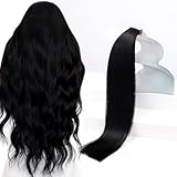 Sunny Hair Tape in Hair Extensions Human Hair 22inch Hair Extensions Real Human Hair Tape in Extensions Jet Black Tape in Extensions for Women 20Pcs 50g
