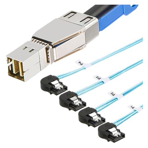 Cable externo S-AS HD SFF-8644 a 4 SATA 2.0 m miniatura 2