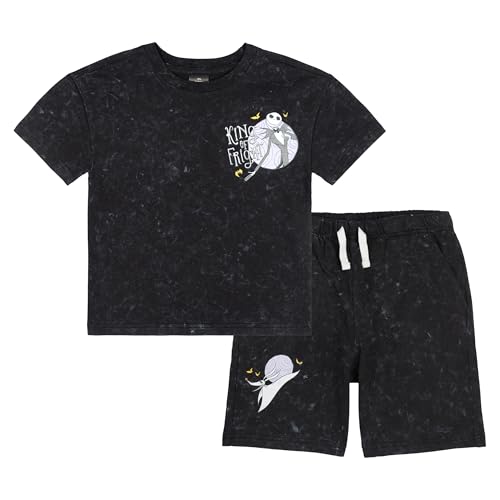 Image of Disney Nightmare Before Christmas T-Shirt and Shorts Outfit Set Infant to Big Kid Sizes (18 Months - 14-16)