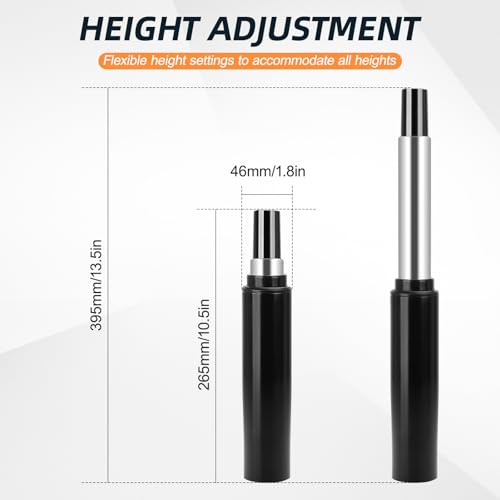 Image of Heavy Duty Gas Lift Cylinder for Herman Miller Aeron Chair 4 Hydraulic Piston with 380 lbs, Top Activated Office Chair Hydraulic Cylinder Replacement
