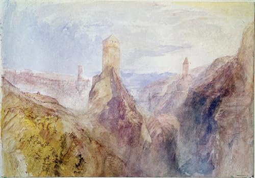 Affiche paysage de Suisse par Turner impression toile 60x90cm pour salon
