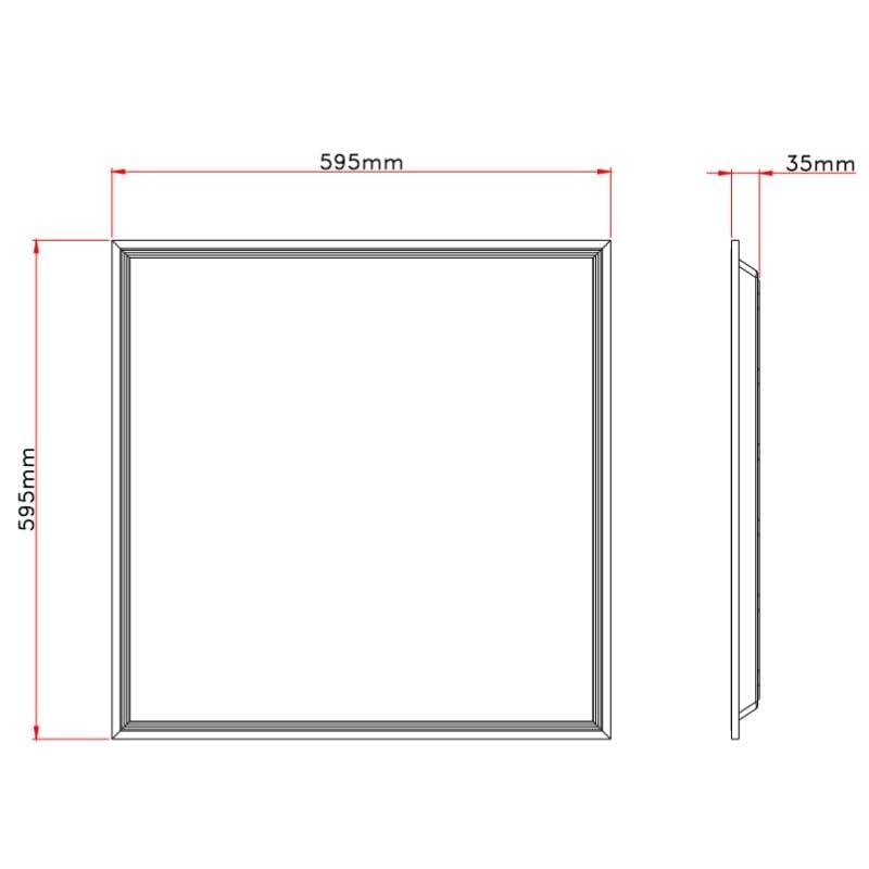 Panneau LED UGR<19 36W 60x60cm - Pack de 2 - Blanc Froid 6000K - 8000K - SILAMP