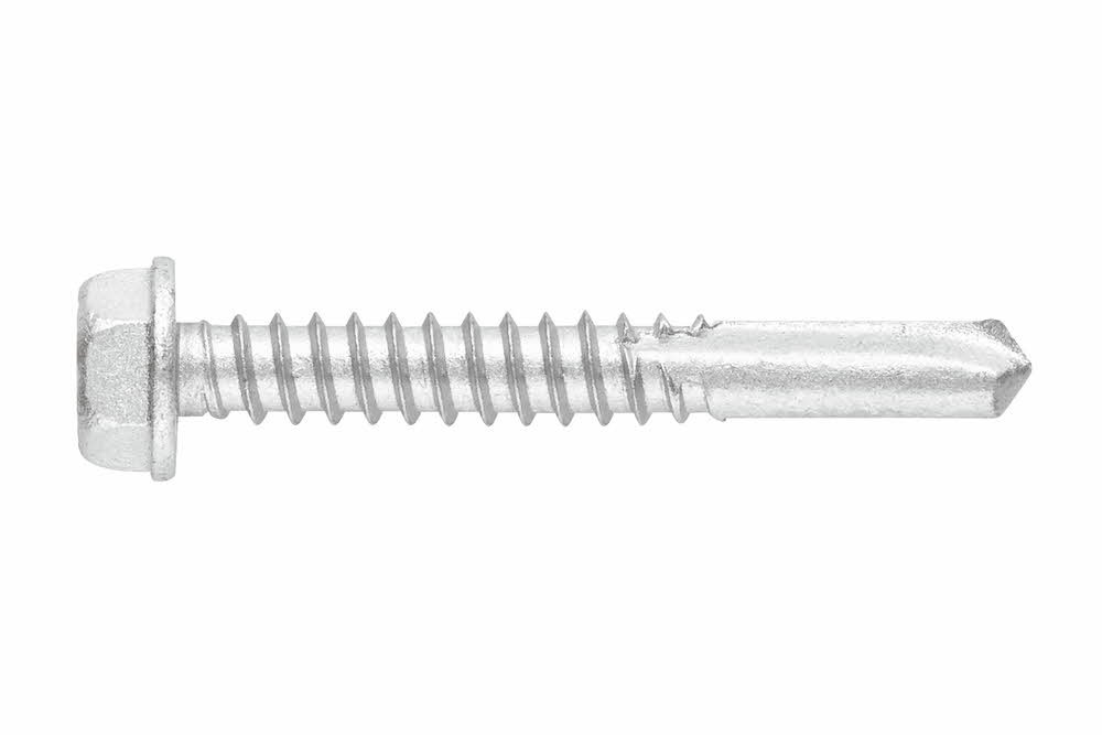 Index BAUTO5565 - Tornillo viga punta broca n 5 cabeza hexagonal inoxidable bimetal A2 5,5 x 65